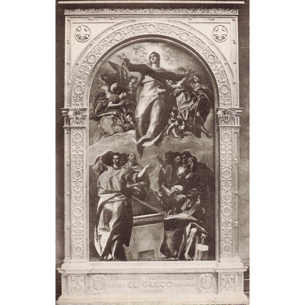 Vintage El Greco Assumption of the Virgin Art Institute of Chicago Postcard